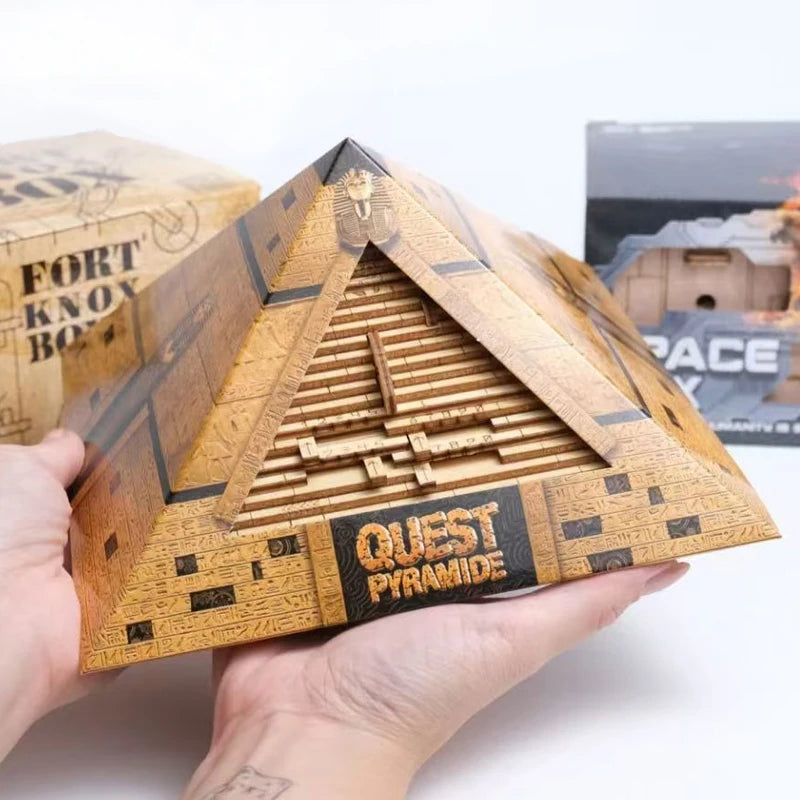 Boîte de Puzzle pyramide Quest, cadeau Surprise, avec compartiment caché, jeux de casse-tête pour adultes et enfants, Test de qi, jouets créatifs