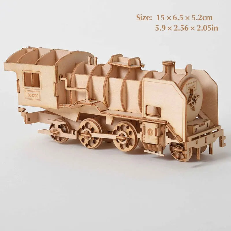 Puzzle 3D en bois, modèle de jouet mécanique fait à la main, jeu de construction, à assembler, modèle de bateau, ornement, cadeau de noël, 1 pièce