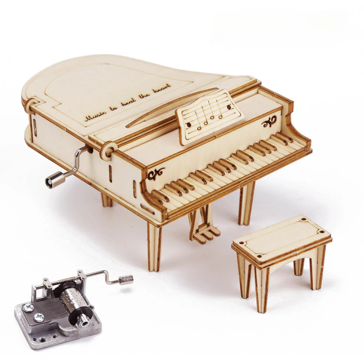 Boîte à musique, Piano en bois à monter sois même