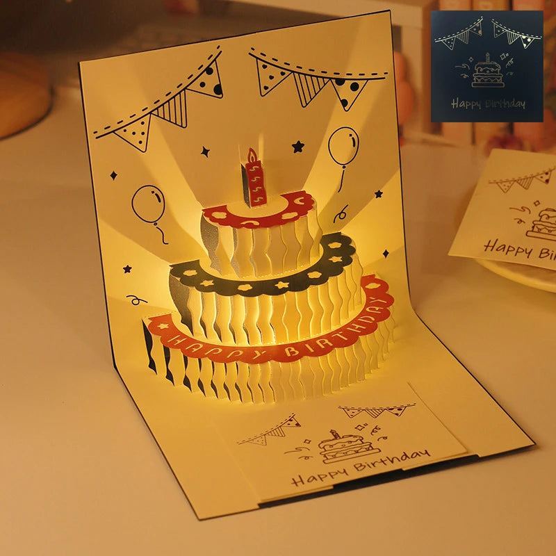 Carte postale en 3d avec musique