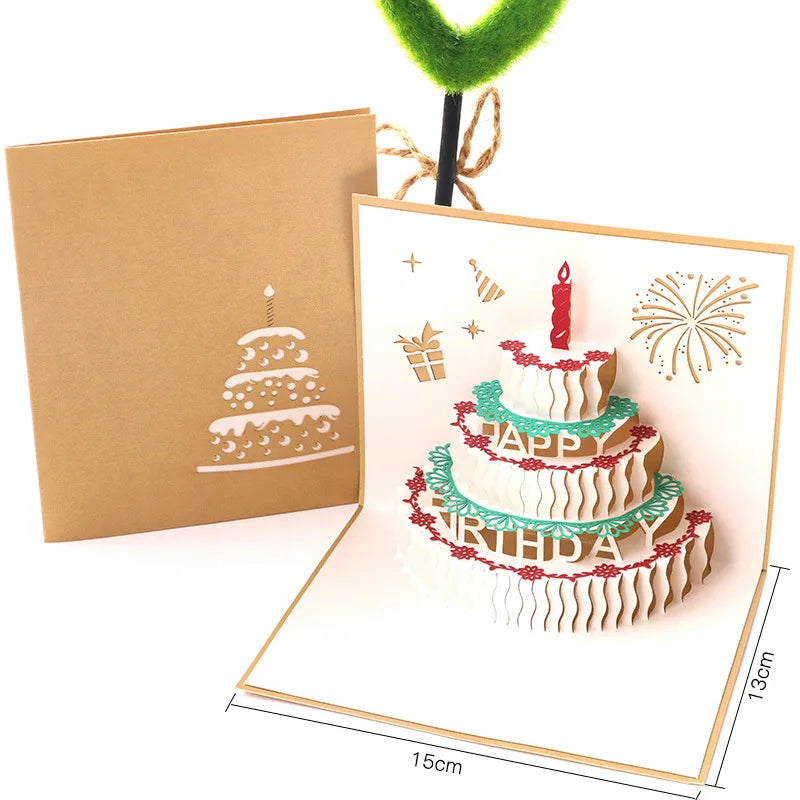 Carte postale en 3d anniversaire