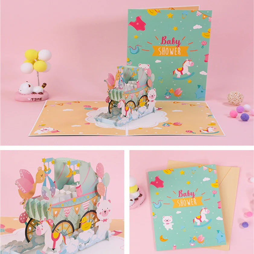 Carte postale en 3d anniversaire