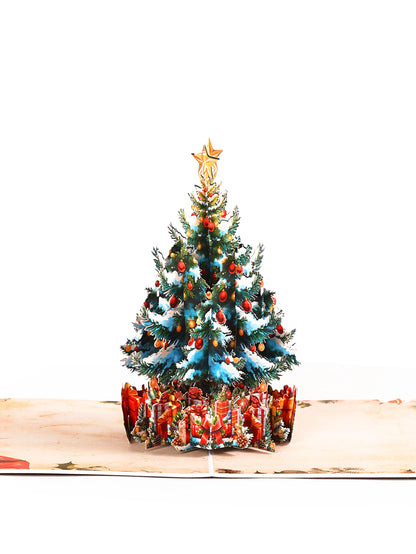Carte de vœux de noël Mickey, carte 3D créative à Double porte, carte postale cadeau de noël avec enveloppe, fête de noël Donald Duck