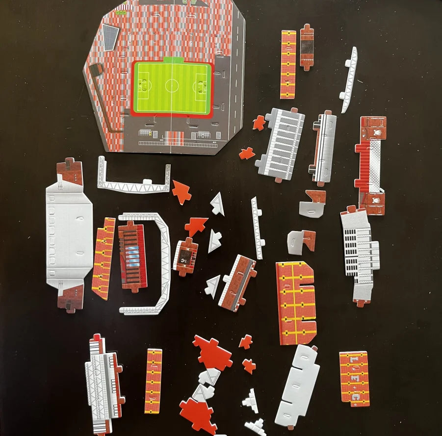 Puzzle en papier de terrain de Football 3D, bricolage, modèle de terrain de Football, jouets d'assemblage de stade de construction