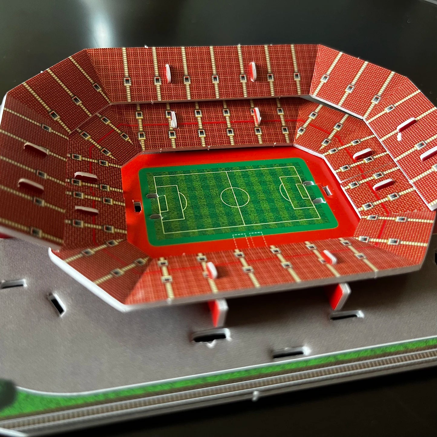 Puzzle en papier de terrain de Football 3D, bricolage, modèle de terrain de Football, jouets d'assemblage de stade de construction