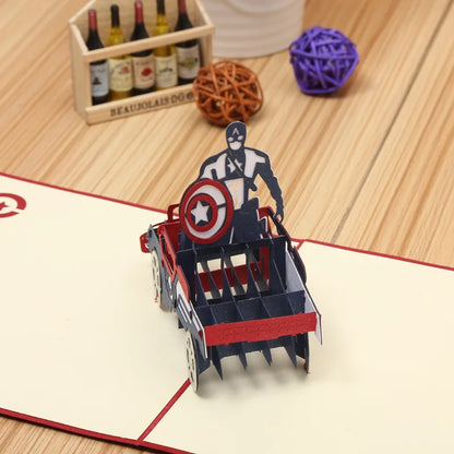 Carte postale en 3d anniversaire