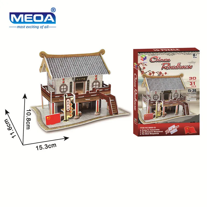 40 Style Architecture de renommée mondiale Construction 3D Puzzle modèle Construction 3D Puzzle jouets pour enfants cadeau de noël