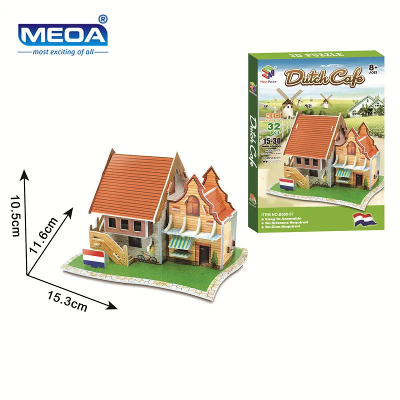 40 Style Architecture de renommée mondiale Construction 3D Puzzle modèle Construction 3D Puzzle jouets pour enfants cadeau de noël
