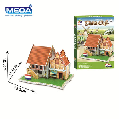 40 Style Architecture de renommée mondiale Construction 3D Puzzle modèle Construction 3D Puzzle jouets pour enfants cadeau de noël