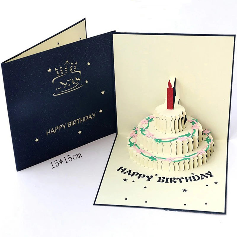 Carte postale pop up rouge