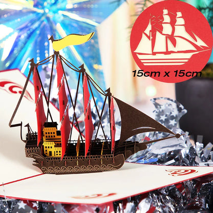 Carte postale en 3d anniversaire