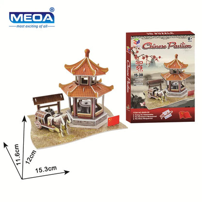 40 Style Architecture de renommée mondiale Construction 3D Puzzle modèle Construction 3D Puzzle jouets pour enfants cadeau de noël