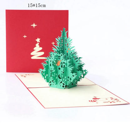 Carte postale pop up rouge