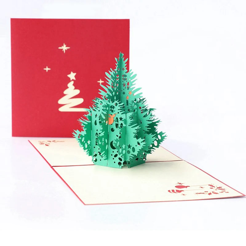 Carte postale pop up rouge