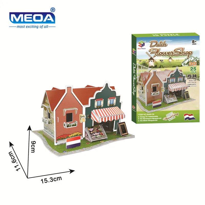 40 Style Architecture de renommée mondiale Construction 3D Puzzle modèle Construction 3D Puzzle jouets pour enfants cadeau de noël