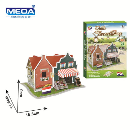 40 Style Architecture de renommée mondiale Construction 3D Puzzle modèle Construction 3D Puzzle jouets pour enfants cadeau de noël