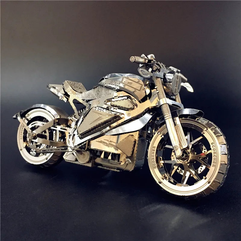 IRON STAR 3D métal inoxydable argent puzzle Vengeance moto Collection Puzzle 1:16 l bricolage 3D Laser découpé modèle jouets pour adulte