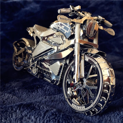 IRON STAR 3D métal inoxydable argent puzzle Vengeance moto Collection Puzzle 1:16 l bricolage 3D Laser découpé modèle jouets pour adulte