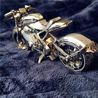 IRON STAR 3D métal inoxydable argent puzzle Vengeance moto Collection Puzzle 1:16 l bricolage 3D Laser découpé modèle jouets pour adulte