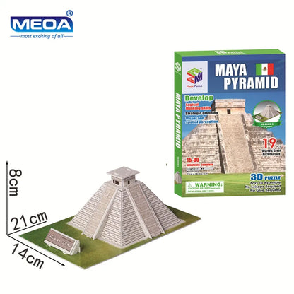 40 Style Architecture de renommée mondiale Construction 3D Puzzle modèle Construction 3D Puzzle jouets pour enfants cadeau de noël