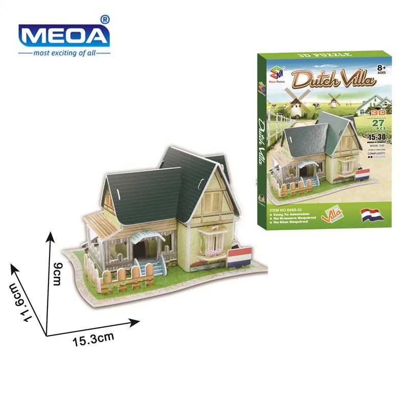 40 Style Architecture de renommée mondiale Construction 3D Puzzle modèle Construction 3D Puzzle jouets pour enfants cadeau de noël