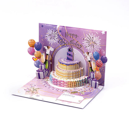 Carte pop up anniversaire