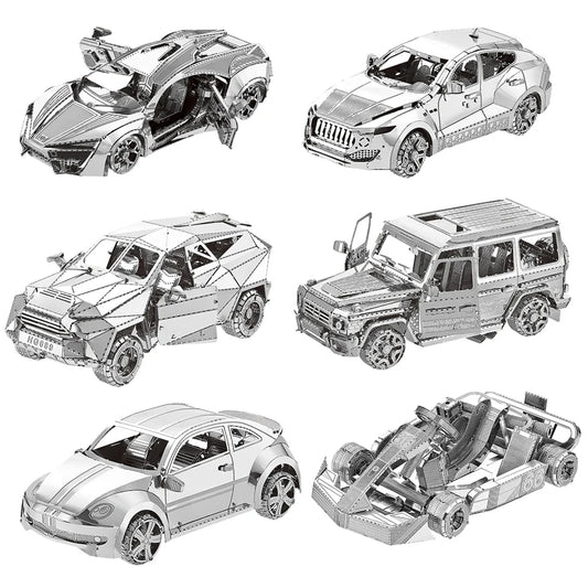 Véhicule terrestre 3D Puzzle en métal modèle de réservoir KART bricolage modèle de Puzzle découpé au Laser pour adulte enfant jouets éducatifs décoration de bureau