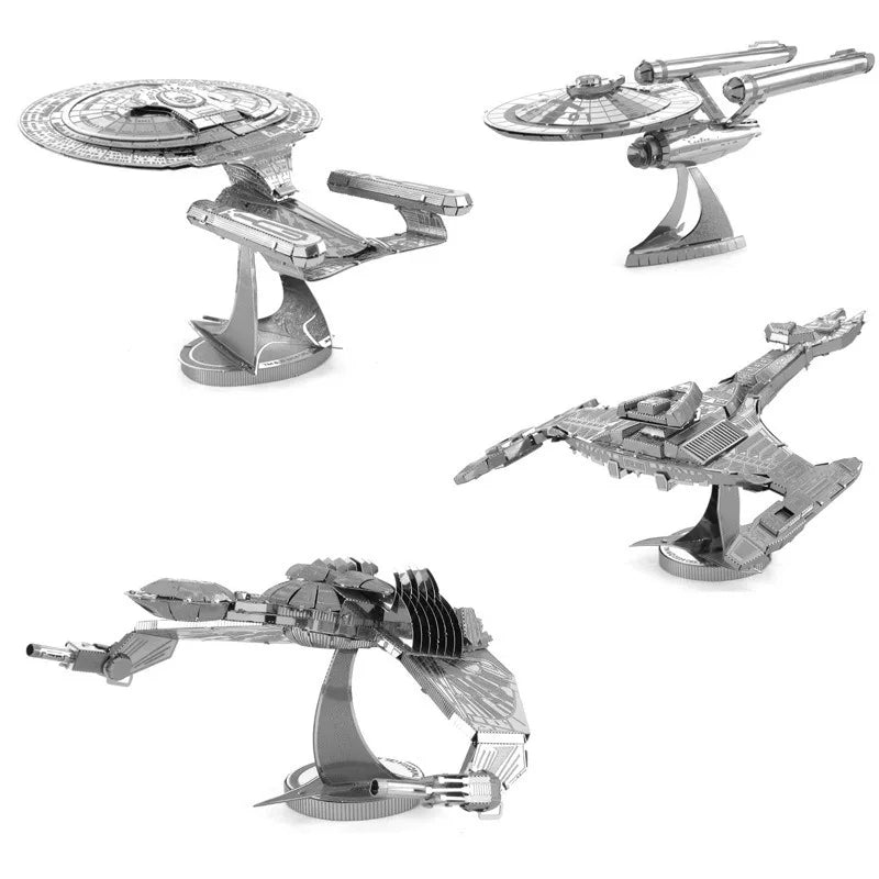 Modèle d'assemblage en métal, Puzzle 3D, Raptor Enterprise NCC-1701, bateau Krigen, artisanat fait à la main, cadeaux de Festival