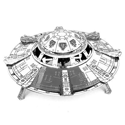 Puzzle 3D en métal UFO, bricolage fait à la main, Exploration spatiale, modèle d'assemblage de vaisseau spatial, jouets pour adultes et enfants