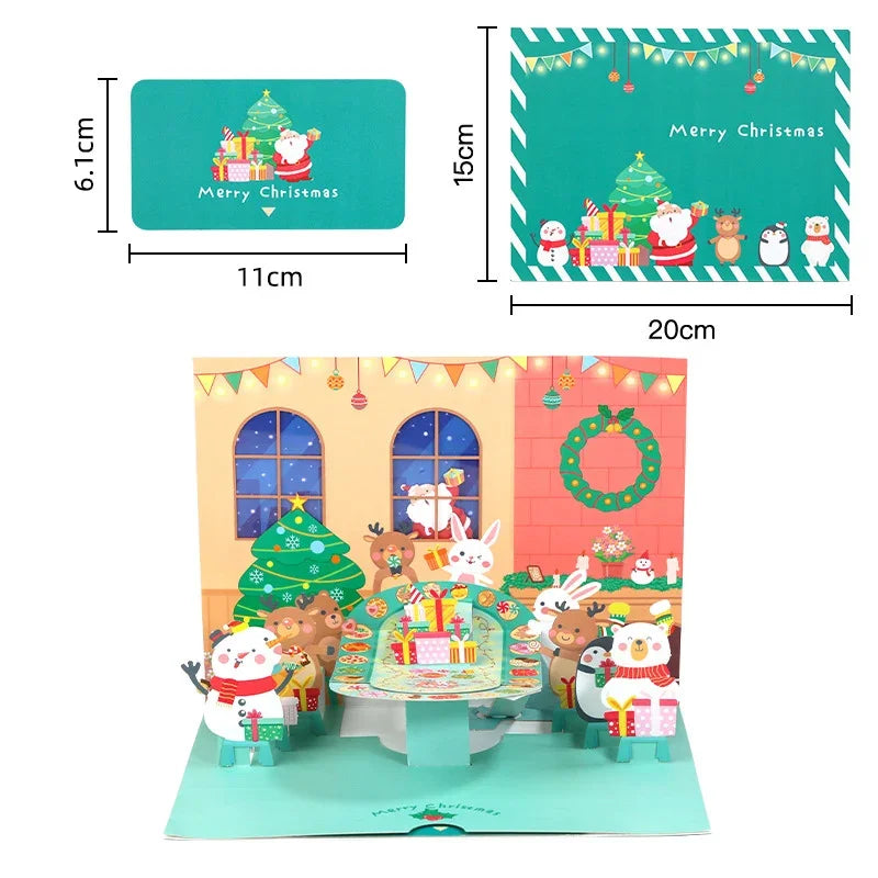 carte pop up noel