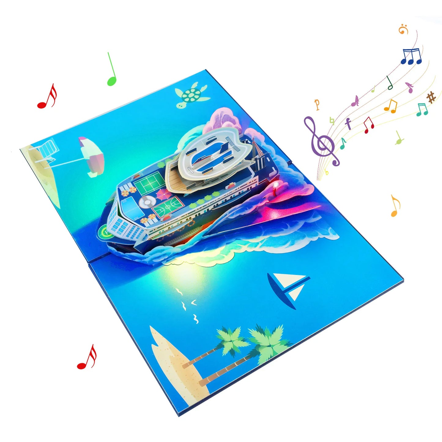 Carte pop up musicales anniversaire