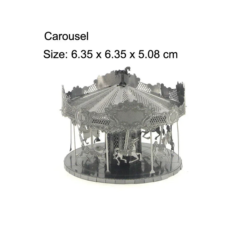 Puzzle 3D en métal, tour Yue Yang, Architecture classique chinoise, Kits de modèles d'assemblage, bricolage, découpé au Laser, jouet pour enfants et adultes