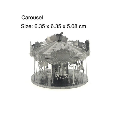 Puzzle 3D en métal, tour Yue Yang, Architecture classique chinoise, Kits de modèles d'assemblage, bricolage, découpé au Laser, jouet pour enfants et adultes