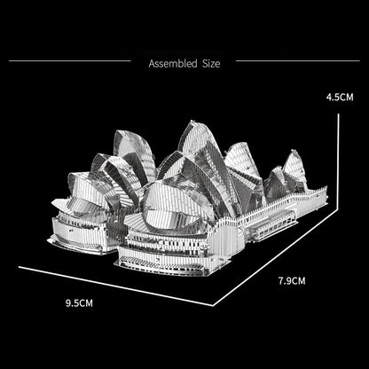 Sydney Opera House – puzzle 3D en métal, kits de modèles, bricolage, découpé au Laser, jouet pour enfants