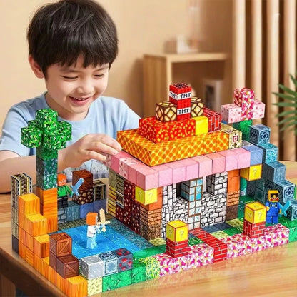 500 pièces mises à niveau blocs de construction magnétiques Cube du monde aimants monde enfants bricolage modèle enfants sec les meilleurs jouets sensoriels Montessori cadeaux