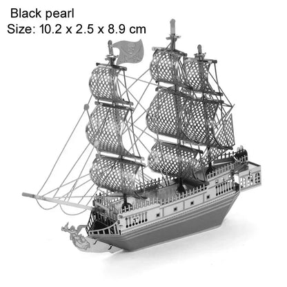Mini Puzzle 3D en métal pour enfants, 14 + manuel, bricolage, destructeur de classe Star Ferry Burke, modèle à assembler Bauhinia, jouets éducatifs