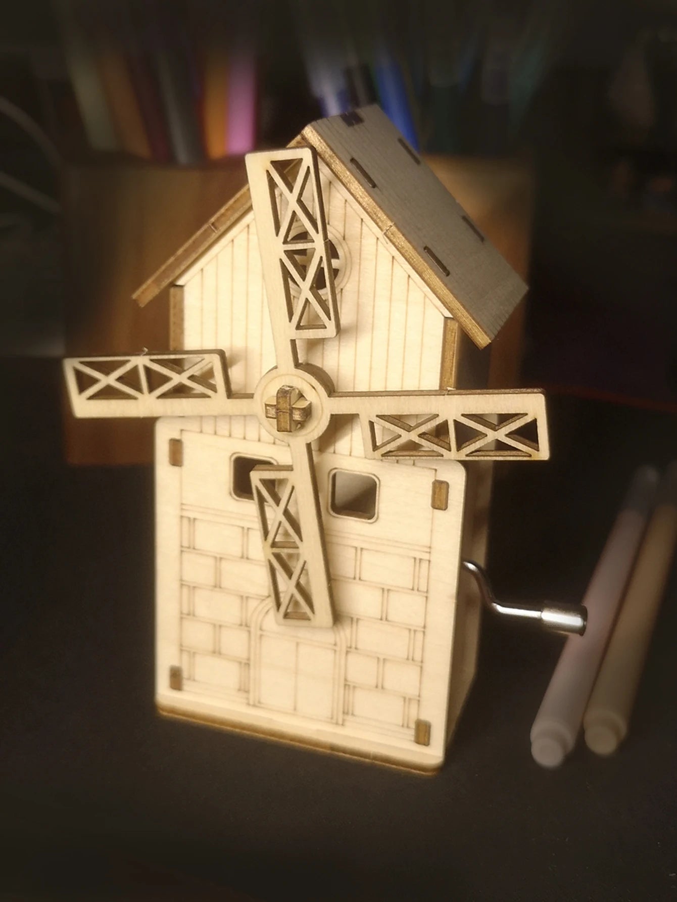 Puzzle 3d en bois, boîte à musique trésor à la main, vous êtes mon soleil, kit de modèle d'assemblage fait à la main, vacances, anniversaires, cadeaux de noël