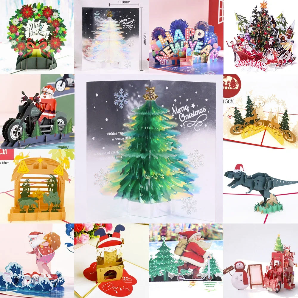 carte pop up noel