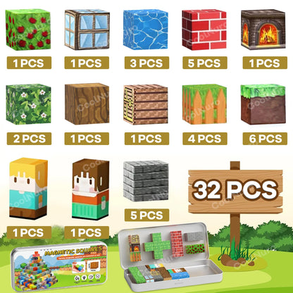 bloc de construction magnétique