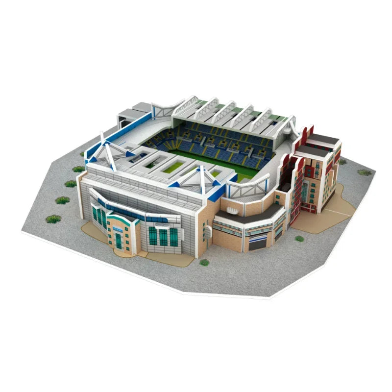 Puzzle en papier de terrain de Football 3D, bricolage, modèle de terrain de Football, jouets d'assemblage de stade de construction