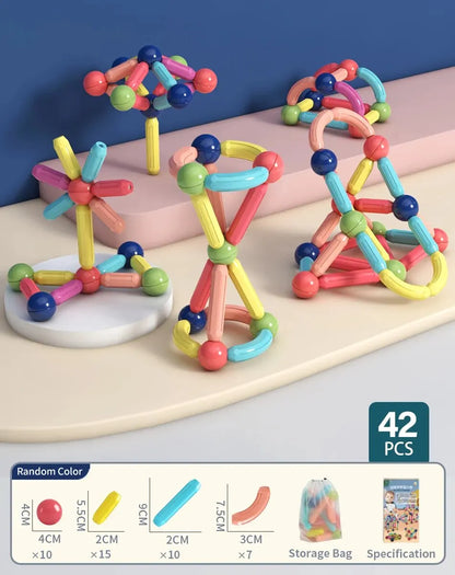 Jeu de construction magnétique 42 pièces