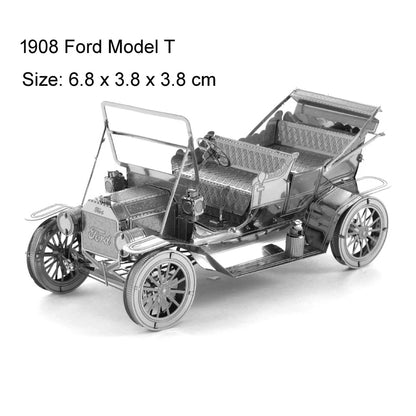 Véhicule terrestre 3D Puzzle en métal modèle de réservoir KART bricolage modèle de Puzzle découpé au Laser pour adulte enfant jouets éducatifs décoration de bureau