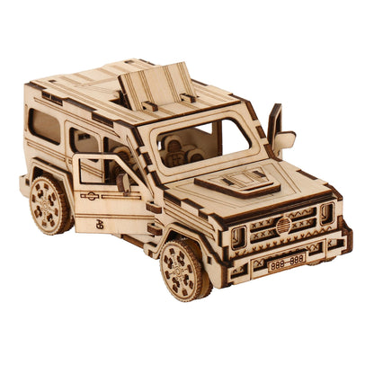 Voiture 3D Puzzle en bois modèle Kits bricolage Laser découpé Puzzles Puzzle jouet pour les enfants