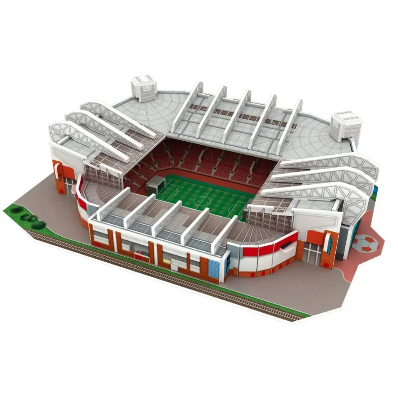 Puzzle en papier de terrain de Football 3D, bricolage, modèle de terrain de Football, jouets d'assemblage de stade de construction