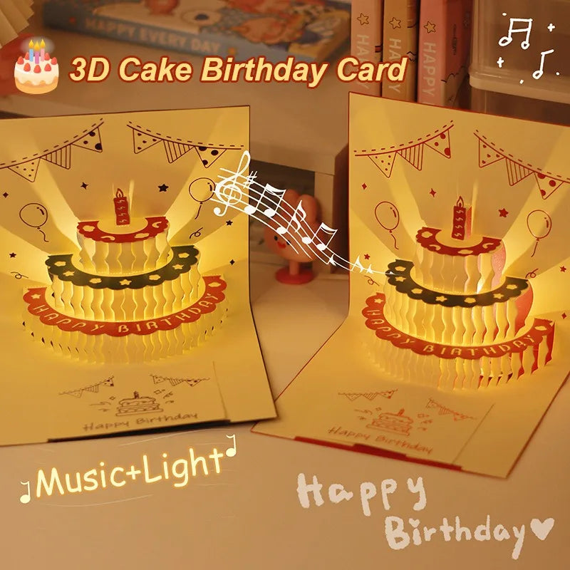 Carte postale en 3d avec musique