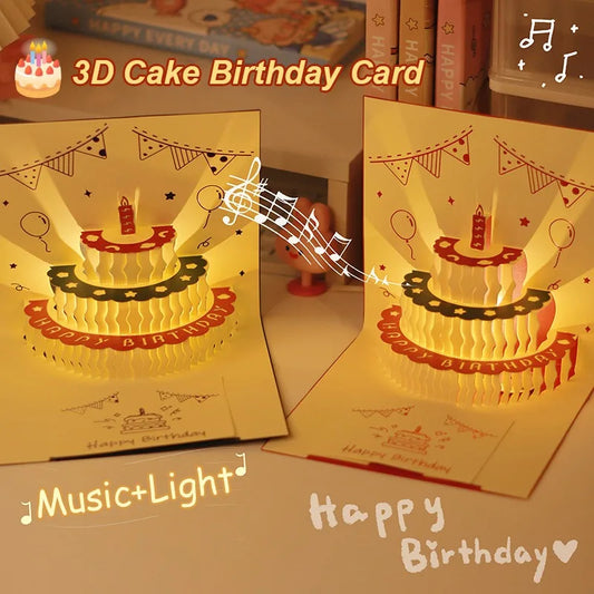 Carte postale en 3d avec musique