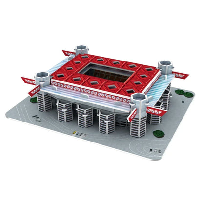 Puzzle en papier de terrain de Football 3D, bricolage, modèle de terrain de Football, jouets d'assemblage de stade de construction