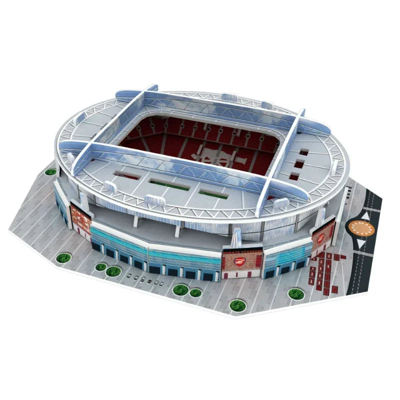 Puzzle en papier de terrain de Football 3D, bricolage, modèle de terrain de Football, jouets d'assemblage de stade de construction