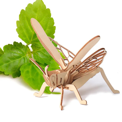 Jouet 3D en bois pour bébé, Puzzle insecte Animal, assemblage éducatif fait à la main, jouet cadeau pour enfants, décorations pour la maison