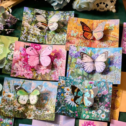 carte pop up fleurs